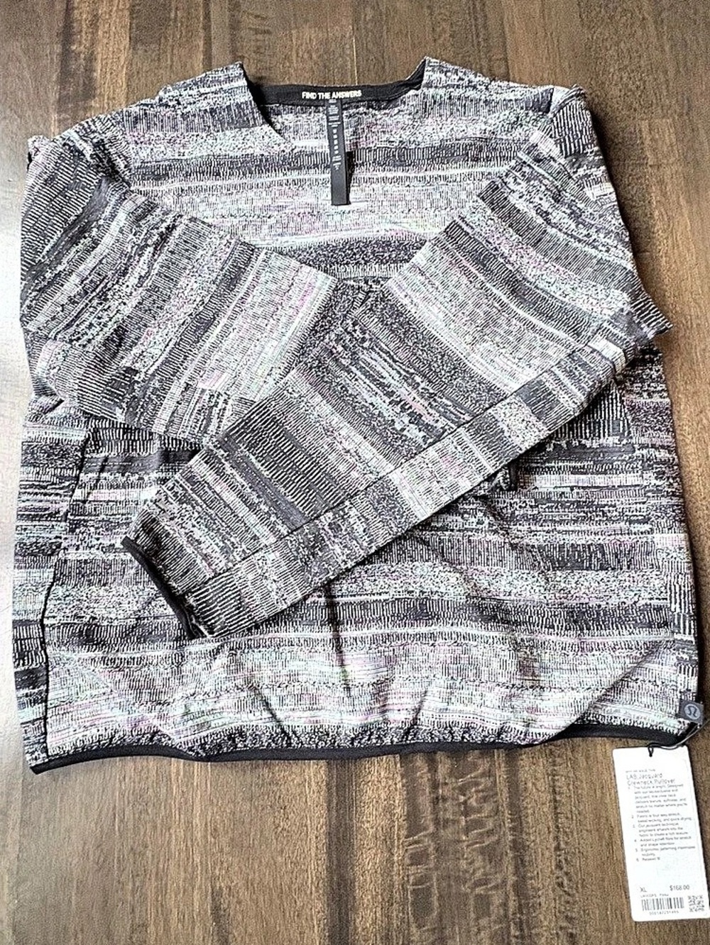 Lululemon LAB Jacquard Crewneck Pullover Size XL